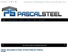 Tablet Screenshot of pascalsteel.com